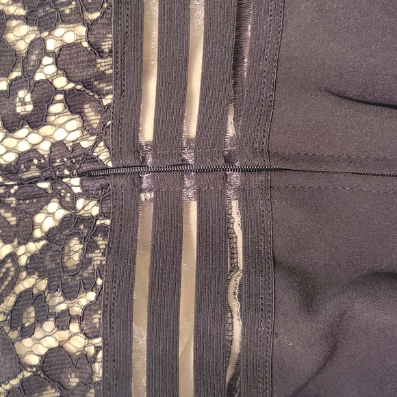 Black Formal Lace Mini Dress - Picture 13 of 17